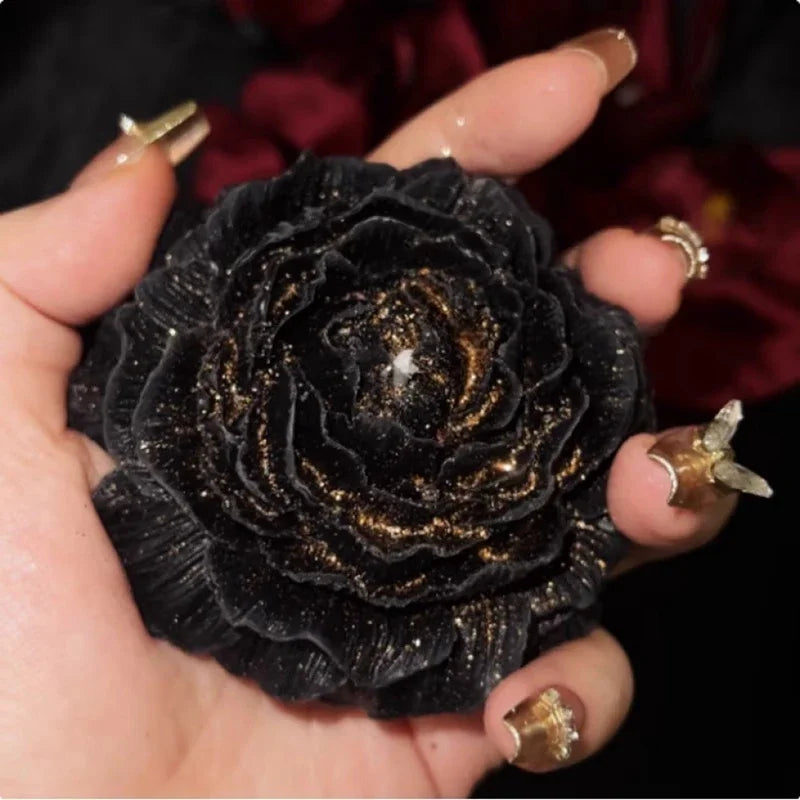 Świeca Róża z Brokatem – Romantyczny Prezent i Dekoracja LoveMe