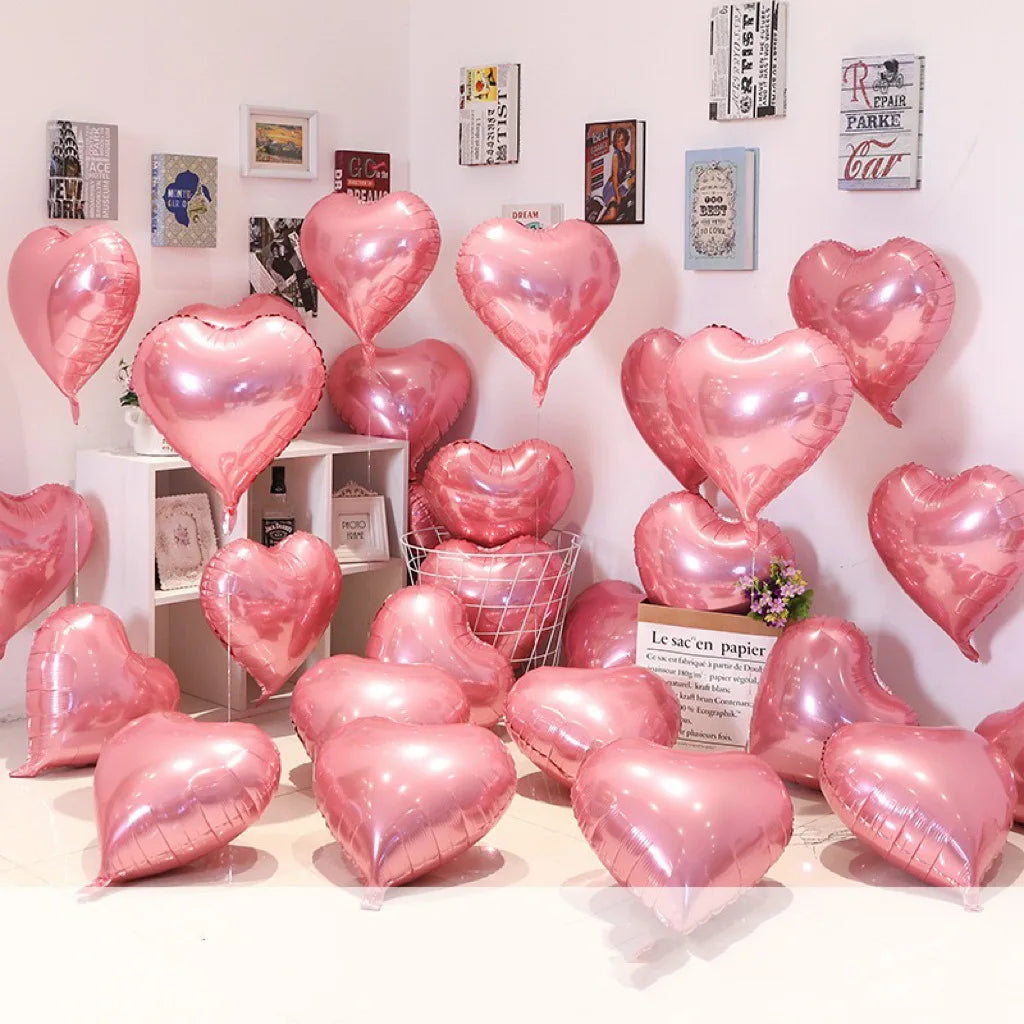 ❤️ Balony Serca (10 szt.) – Efekt WOW - miłość unosi się w powietrzu