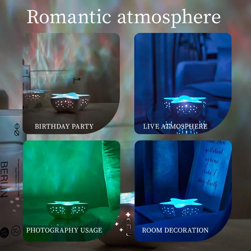 🌊 Rozgwiazda LED – magiczny projektor światła 🌟