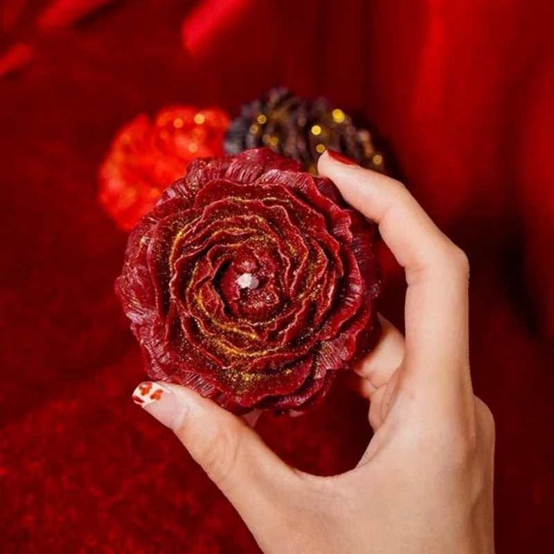 🌹✨ Świeca Zapachowa "Wieczna Róża" – Blask Twoich Uczuć 48° niskotemperaturowa