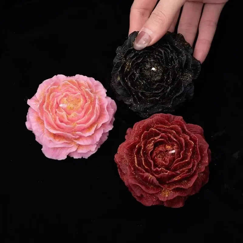 Świeca Róża z Brokatem – Romantyczny Prezent i Dekoracja LoveMe