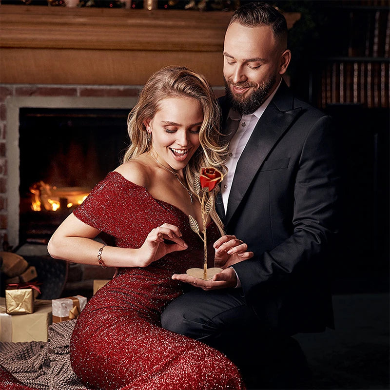 🌹 Metalowa Wieczna Róża – Symbol Miłości, która nigdy nie przemija, ręcznie wykonana