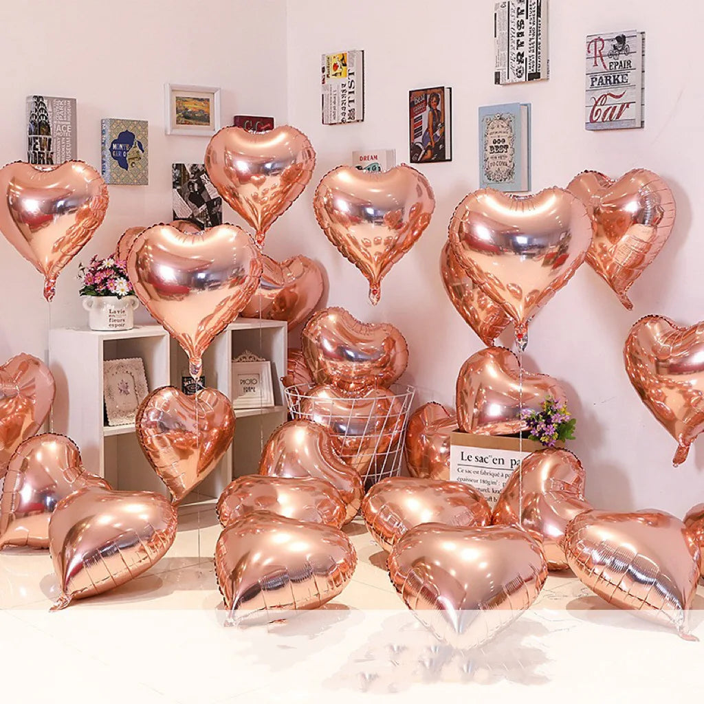 ❤️ Balony Serca (10 szt.) – Efekt WOW - miłość unosi się w powietrzu