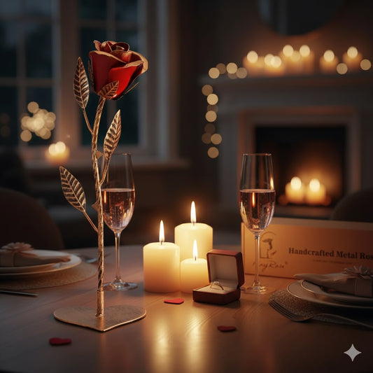 🌹 Metalowa Wieczna Róża – Symbol Miłości, która nigdy nie przemija, ręcznie wykonana