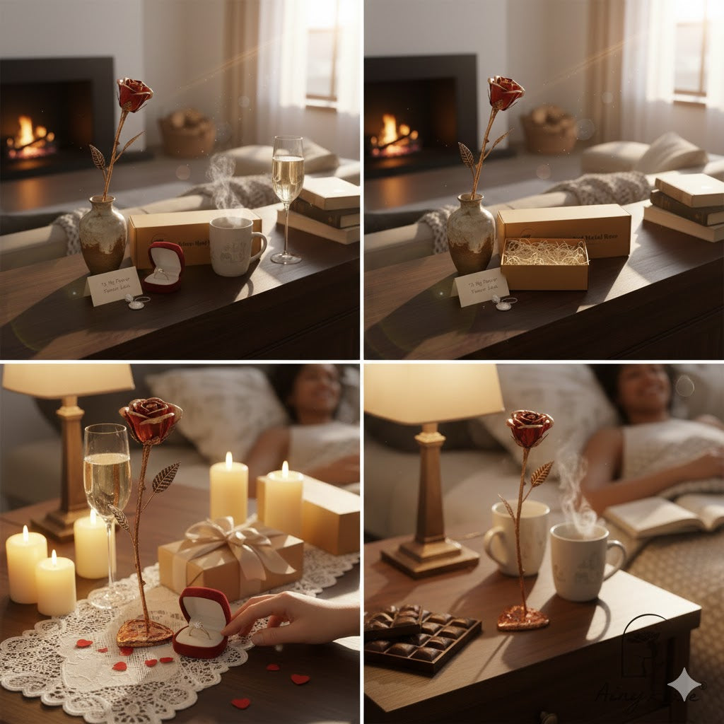 🌹 Metalowa Wieczna Róża – Symbol Miłości, która nigdy nie przemija, ręcznie wykonana